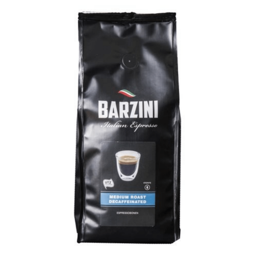 Barzini medium roast decaf koffiebonen | KoffiePartners