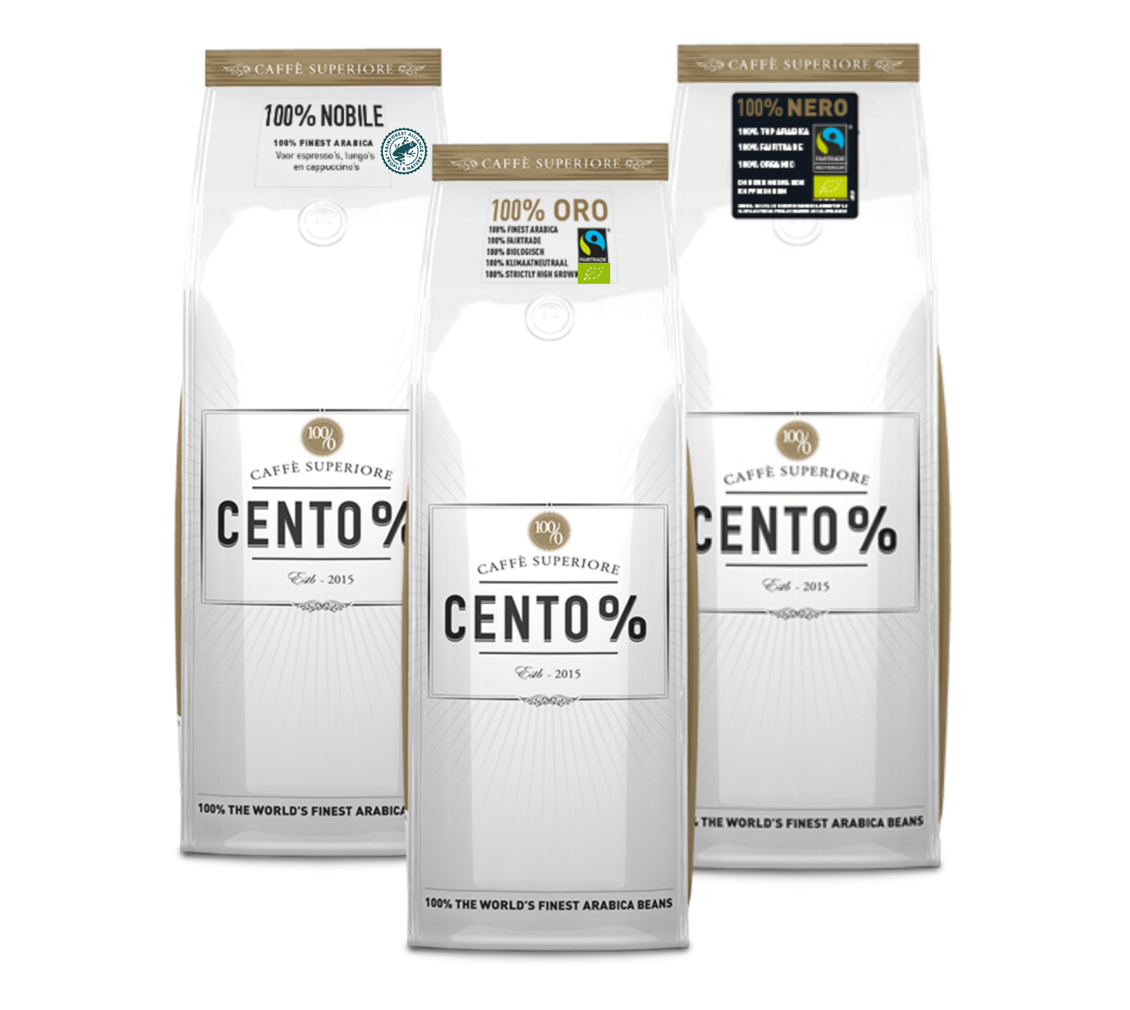 Cento Proefpakket duurzame koffie | Caffè Cento% | KoffiePartners