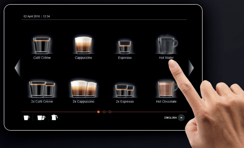 ETNA Dorado Espresso Large touchscreen | KoffiePartners