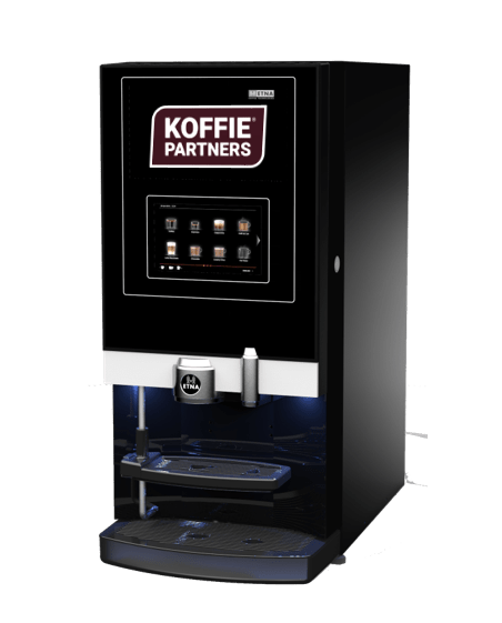 ETNA dorado instant medium koffiemachine met KoffiePartners Logo