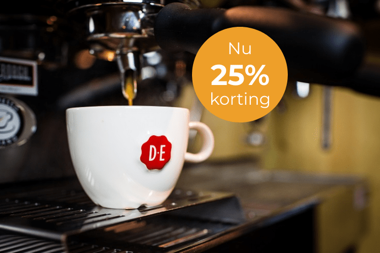 Kop Douwe Egberts koffie | KoffiePartners