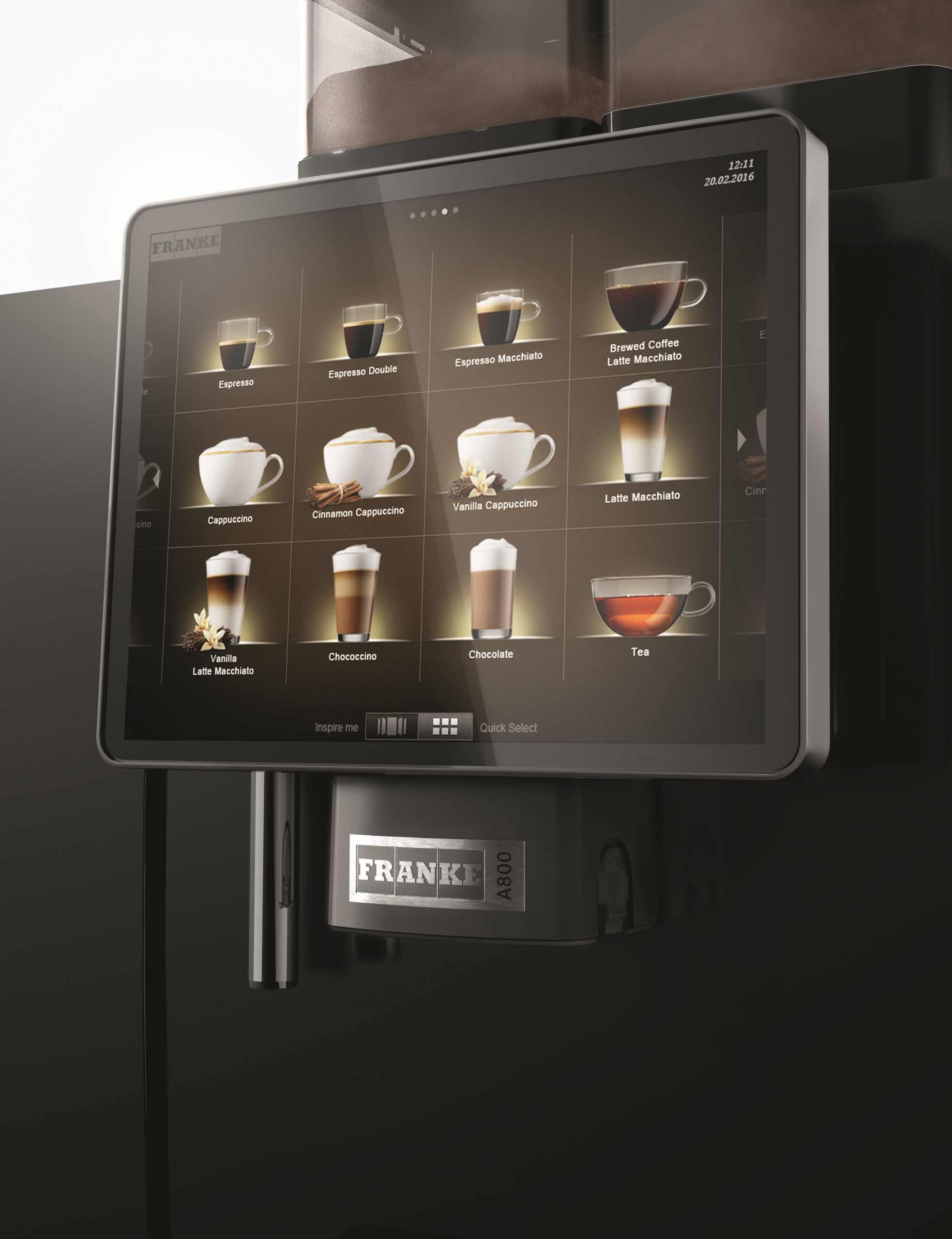 Franke A800 scherm | KoffiePartners